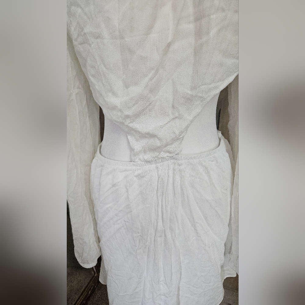 Dippin Daisy’s Marla Dress White Cutout Tie Front Mini Dress NWT XL - Picture 15 of 16